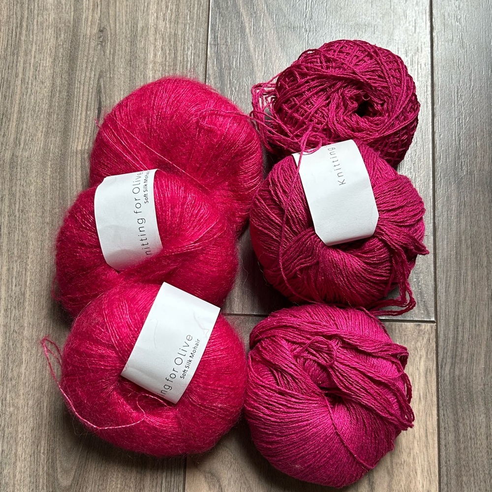 Knitting for Olive Pink Yarn Set